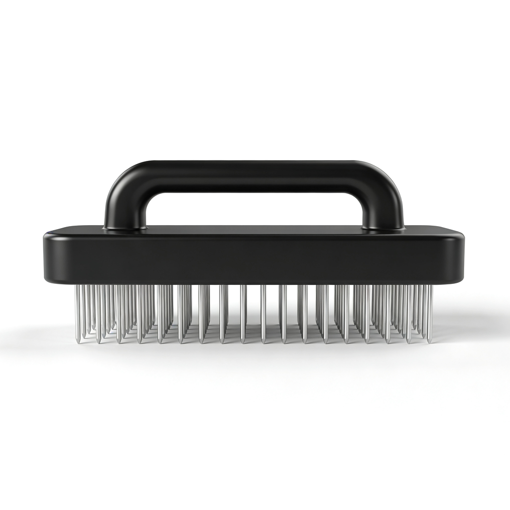 Goodsturer Meat Tenderizer Tool with 48 Stainless Steel Needle Blades, Spring Loaded Meat Tenderizer, Handheld Blade Meat Tenderizer for Steak, Beef, Chicken, Pork, BBQ Grill Kitchen Gadgets (Black*1pcs)