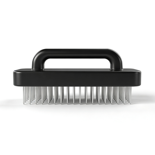 Goodsturer Meat Tenderizer Tool with 48 Stainless Steel Needle Blades, Spring Loaded Meat Tenderizer, Handheld Blade Meat Tenderizer for Steak, Beef, Chicken, Pork, BBQ Grill Kitchen Gadgets (Black*1pcs)